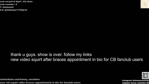 honey_sunshine Females Chaturbate 13-04-2024