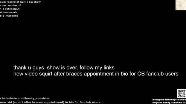 honey_sunshine Females Chaturbate 15-04-2024