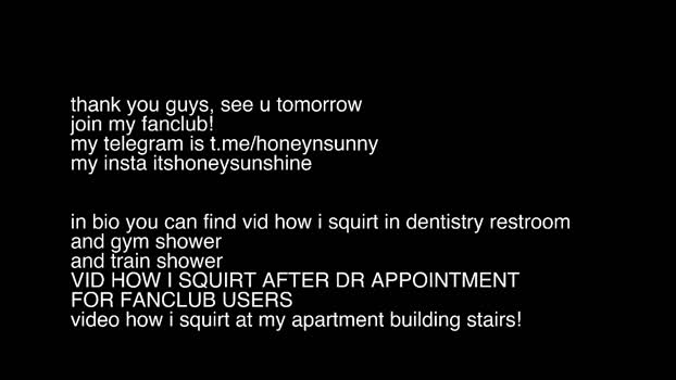 honey_sunshine Female Chaturbate 30-10-2024