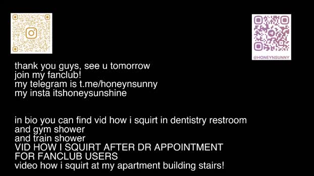 honey_sunshine Female Chaturbate 05-11-2024