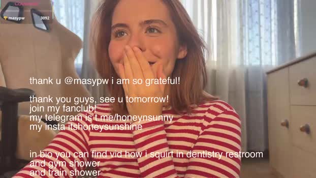 honey_sunshine Female Chaturbate 04-07-2025