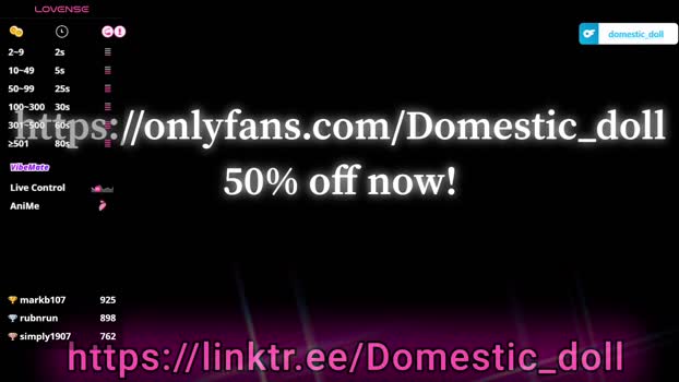 domestic_doll Female Chaturbate 15-07-2025