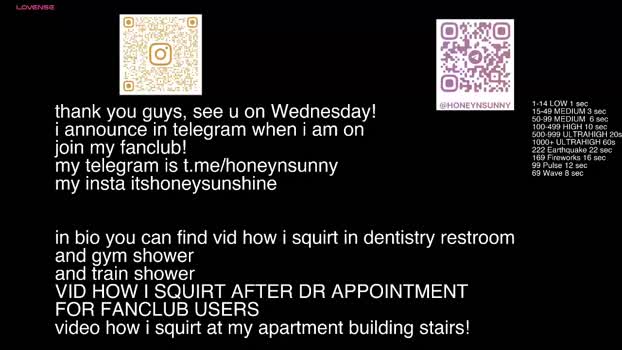 honey_sunshine Female Chaturbate 21-07-2025