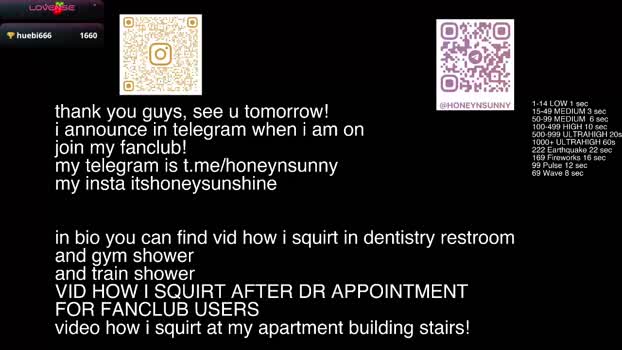 honey_sunshine Female Chaturbate 05-08-2025