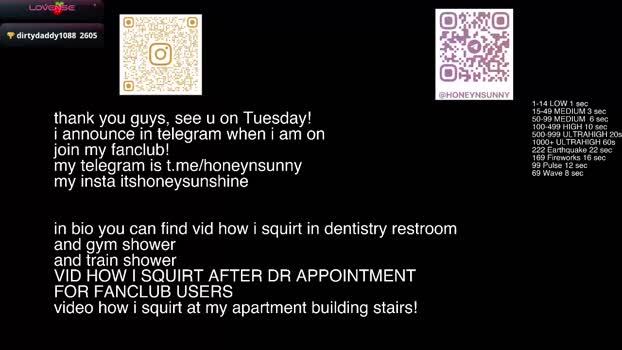 honey_sunshine Female Chaturbate 16-08-2025