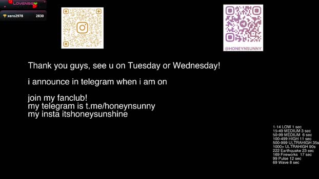 honey_sunshine Female Chaturbate 04-10-2025