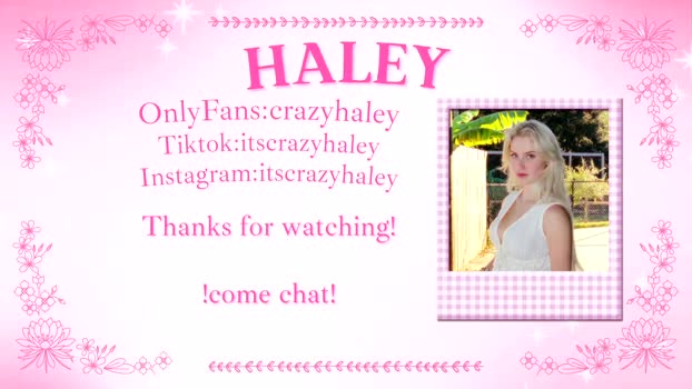 haleycrazy Female Chaturbate 19-11-2025