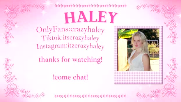 haleycrazy Female Chaturbate 01-12-2025