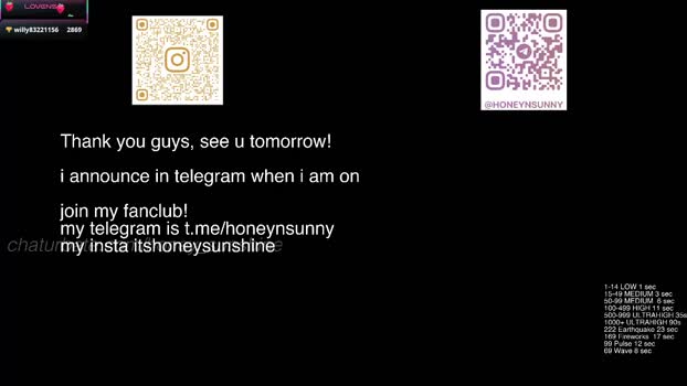 honey_sunshine Female Chaturbate 25-12-2025