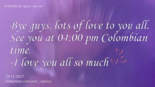 joss_caprice Female Chaturbate 29-12-2025