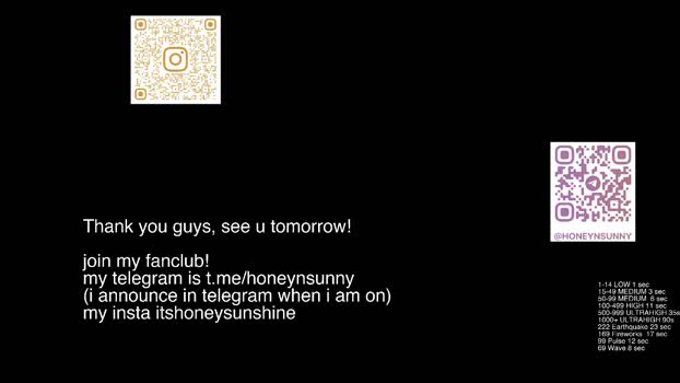 honey_sunshine Female Chaturbate 17-01-2026