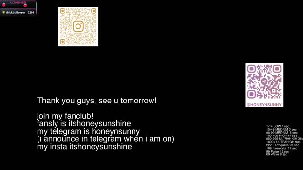 honey_sunshine Female Chaturbate 22-01-2026