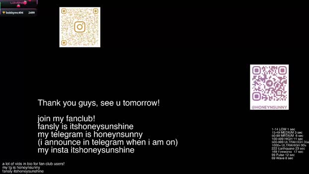 honey_sunshine Female Chaturbate 29-01-2026