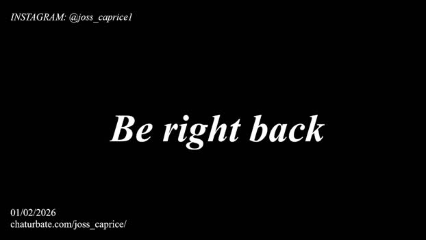 joss_caprice Female Chaturbate 01-02-2026