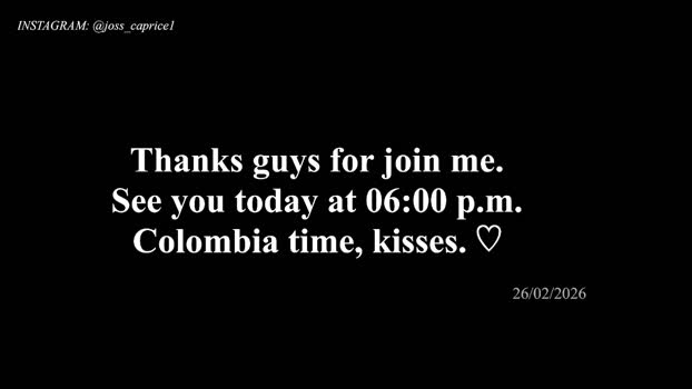 joss_caprice Female Chaturbate 26-02-2026