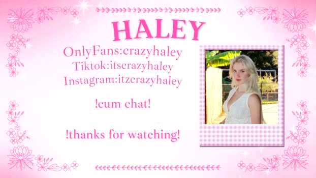 haleycrazy 16-04-2026 Cam Show sex playtime