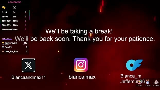 bianca_and_maxwell 11-05-2026 Cam Show wet dirty