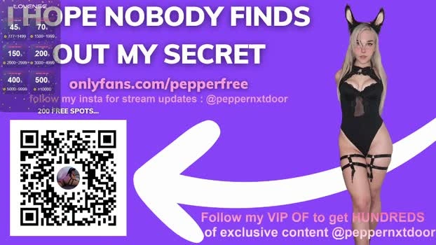 pepperxminthe 19-07-2026 Cam Show prettyface hard